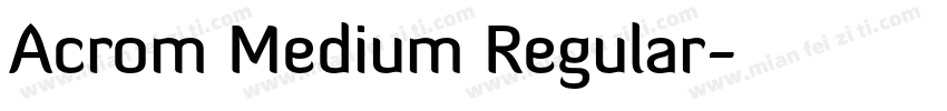 Acrom Medium Regular字体转换